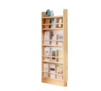 GdloWOoc Estantería Detrás De La Puerta, Ahorro De Espacio Estantería para Libros De Imágenes, Mueble Estrecho Multiusos para Espacios Pequeños(27.6" Wx3.9 Dx56.3 H/5 Tier)