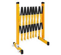 GDMDPTE Barricada metálica Industrial Extensible, Valla de tráfico retráctil - Barricada metálica Extensible con Ruedas - Puerta de Seguridad móvil de Fibra de Vidrio, Valla Plegable exter