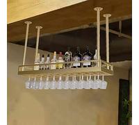 GDMDPTE Botellero de Hierro rústico Ajustable de 120 cm de Altura, Soporte metálico para Copas de Vino, Bares, restaurantes y cocinas. Elegante Expositor para Botellas de Vin