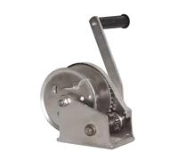 GDMDPTE Cabrestante Manual de Acero Inoxidable 304, Capacidad de 1100 kg/2400 LB, cabrestante Marino de manivela con trinquete bidireccional y Cable de Acero Resistente para navegación y r