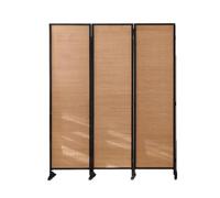 GDMDPTE Paneles divisorios de ambientes, biombo Divisor Plegable, biombo de bambú, para Interiores, Ideal para oficinas, dormitorios, Salones y hoteles, 170 cm, Unicolor, 170 x 150 cm