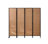 GDMDPTE Paneles divisorios de ambientes, biombo Divisor Plegable, biombo de bambú, para Interiores, Ideal para oficinas, dormitorios, Salones y hoteles, 170 cm, Unicolor, 170 x 200 cm