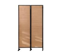 GDMDPTE Paneles divisorios de ambientes, biombo Divisor Plegable, biombo de bambú, para Interiores, Ideal para oficinas, dormitorios, Salones y hoteles, 170 cm, Unicolor, 170 x 100 cm