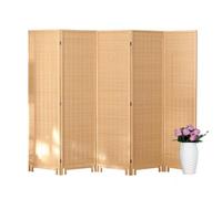 GDMDPTE Paneles divisorios de ambientes, biombo Divisor Plegable, biombo de Tejido de bambú, biombo Independiente móvil, Apto para oficinas, dormitorios, Salones y hoteles, 150/1, Unicolor