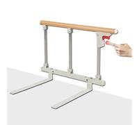 Gdmokle Barandilla Cama para Ancianos, Abatible y Portátil, Barandas de Protección de Asistencia de Seguridad, Antideslizante, Barandilla de Metal Hospital Discapacitados, 70x40cm (Yellow)