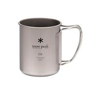GDMONIN Snow Peak Titanium - Taza de pared individual 220, MG-141
