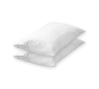 GDN | Protector de Almohada 100% Algodón - Juego de 2 Fundas para Almohada con Cremallera 40x60 cm - Antiácaros y Transpirable