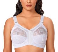 GDNIA Sujetadores de Encaje de Talla Grande Minimizer sin Relleno Suave para Mujer Todos los días, Sujetador de Ropa Interior Premium sin Aros para Senos caídos
