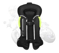 GDNKP Chaleco Airbag Moto,Chalecos Reflectantes Hipica Moto Homologado Reutilizable Chaqueta Hombres Mujer Con Protecciones,Negro,XL