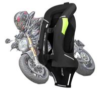 GDNKP Chaleco Airbag Moto Homologado,Hombre Mujer Ropa De Protección Para Moto Con Chaleco Ventilado Reflexivo Nocturno Anti-Caídafor Motocross Equitación Protección,Negro,XL