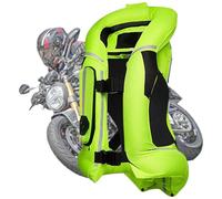 GDNKP Chaleco Airbag Moto,Profesional Ajustable Motocross Reflectantes Homologado Reutilizable Hipica Chaqueta Resistente A Caídasequipo para Conducir Motocicletas,Verde,L