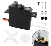 GDOOL Accesorios de servo de dirección de engranajes de metal mejorados 46T 3,5 kg, piezas de repuesto para 14301 14302 14303 escala 1:14, sin escobillas, coches y camiones