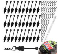 GDOOL Paquete de 30 clips de cuerpo de coches RC de 1,2 mm con pestañas de tracción para Traxxas Arrma Redcat Axial Losi HSP HPI Kyosho Trucks 1:10 1:12 y 1 perforador de agujeros para herramienta de