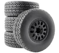 GDOOL Paquete de 4 neumáticos de rally 1:10 para carretera de 12 mm, llantas hexagonales de plástico para carreras TT01 TT02 XV01 TA06 PTG2 94111 94188 94108 9125 X07 RC Cars