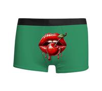 Gdqzzeaiix Boxer Hombre,Comercio Exterior Masculino Impresión de Labios 3D Personalidad Transpirable Moda Sexy