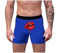 Gdqzzeaiix Boxer Hombre Pack,Comercio Exterior Masculino Impresión de Labios 3D Personalidad Transpirable Moda Sexy