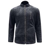 Gdqzzeaiix Chaquetas Hombre Primavera,Chaqueta polar informal con cuello para otoño e invierno abrigo holgado y moderno de uso diario