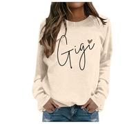 Gdqzzeaiix Jersey Mujer,Sudadera de Moda de Invierno para Mujer con Estampado Festivo navideño y Cuello Redondo