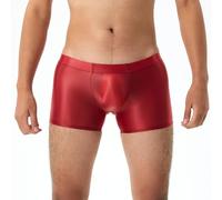 Gdqzzeaiix Pack Calzoncillos Hombre,Braguitas de satén Brillante y Transparente con Acabado Liso.