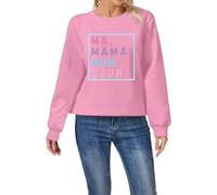 Gdqzzeaiix Sudaderas Mujer,Sudadera de Moda de Invierno para Mujer con Cuello Redondo y Estampado Festivo