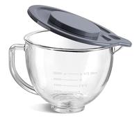 Gdrtwwh Bol de Cristal Accesorio para mezclador Kitchenaid de pie inclinable (sustituir 5KSM5GB Bol)