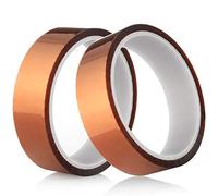 Gdrtwwh Kapton Tape - Cinta adhesiva de poliimida resistente al calor para cubrir, soldar, electricidad, etc. (2 rollos de 1 pulgada)