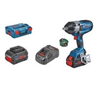 Bosch Professional BITURBO atornillador de impacto a batería GDS 18V-1000 C (par de apriete 1000 Nm, par de arranque 1600 Nm, 2 baterías ProCORE18V 8.0Ah, cargador rápido GAL 1880 CV, en L-BOXX 136)