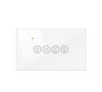 gdsDEs Asistente de Interruptor de luz de persiana Enrollable Inteligente y función de Temporizador de Control Remoto Compatible con Alexa for hogar Inteligente(White Switch)