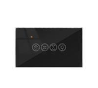 gdsDEs Asistente de Interruptor de luz de persiana Enrollable Inteligente y función de Temporizador de Control Remoto Compatible con Alexa for hogar Inteligente(Black Switch)