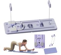 GDSHGS AB Roller Wheel Plank Trainer Tabla de Flexiones Multifunción Rodillo Abdominales Rebote Automático Entrenamiento Central Máquina de Ejercicio en Casa(Azul)