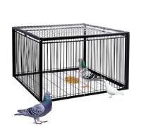 GDSHGS Trampa para Pájaros con Diseño Antiescape Jaula para Palomas y Aves de Jardín, Techo y Exterior Colección Automática, Inofensiva para los Pájaros(Negro,60 * 40 * 26CM)