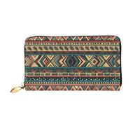 GDSHJKLW Native American1 - Carteras de cuero con cremallera alrededor de las mujeres, impermeables, tarjetero de crédito con soporte para teléfono, monedero de viaje para mujer