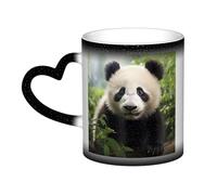 GDSHJKLW Tazas de café de cerámica de 325 ml que cambian de color, taza de café personalizada novedosa, taza de té, taza de café linda con oso animal, tazas de café geniales para hombres y mujeres