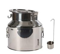 GDSKR Jarra de leche de 22 litros, jarra de leche de acero inoxidable, jarra de leche cerrada con tapa, para vino, almacenamiento de licores, aceite de cocina, té, leche y mucho más
