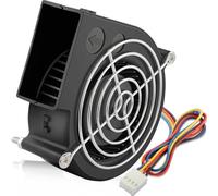 GDSTIME Soplador PWM de alta velocidad de 97 mm x 33 mm, 4 pines, 12 V, 9733, doble rodamiento de bolas, DC sin escobillas, turbina turbo ventilador de refrigeración 97 x 33 mm