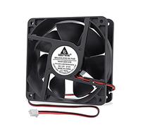 GDSTIME Ventilador 12 V 120 mm 2 Pin 12 V Ventilador 120 x 120 x 38 2 Polos Alto Flujo de Aire