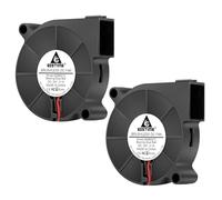 GDSTIME Ventilador soplador 5015 de 50 mm, 24 V, ventilador de refrigeración para impresora 3D, 2 pines, 6000RFM de alta velocidad para humidificador, reparación de aromaterapia