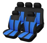 GDUTBC Coche Fundas Asientos para Dacia Logan/Logan MCV/Logan MCV Fiskal/Logan MCV, Fundas Asientos Coche Universales, Impermeables Antideslizantes Delantero Trasero Accesorios,C Blue