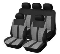 GDUTBC Coche Fundas Asientos para Skoda Kodiaq 2017-2020/Karoq 2018-2021, Fundas Asientos Coche Universales, Impermeables Antideslizantes Delantero Trasero Accesorios,A Grey