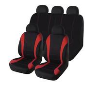 GDUTBC Funda Asientos Coche para Audi TT Coupe/Roadster FV/8S 8J 8N 2015-2024 - Juego Universal Completo 5 Plazas, Fundas Tela Transpirable e Impermeable Lavables Accesorios,C Red