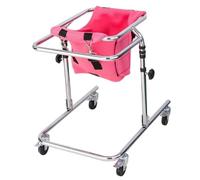 GDVXYS Andadores de rehabilitación para discapacitados, 4 andadores con ruedas y asiento auxiliar para discapacitados, equipo plegable Hemi Walker, ayuda para entrenamiento de rehabilitación, para