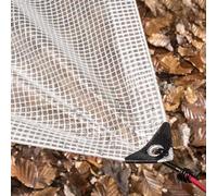 GDVXYS Lona transparente de malla impermeable resistente, cubierta de lona transparente reforzada con esquinas reforzadas de goma, lona para suelo, láminas de polietileno para exteriores para
