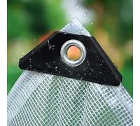 GDVXYS Lona transparente de malla impermeable resistente, cubierta de lona transparente reforzada con esquinas reforzadas de goma, lona para suelo, láminas de polietileno para exteriores para