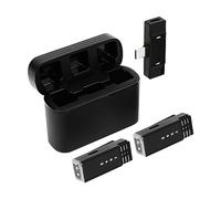 GDWD Lavalier - Micrófono inalámbrico mini con funda de carga, Plug & Play, micrófono inalámbrico, micrófono para You-Tube Tik-Tok Face-Book Live Stream Videos Vlog Entrevista para Android tipo C