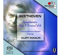 Ge Andhausorchester - Beethoven. Sinfonias 3 & 8, Masur