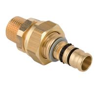 GE Geberit Mepla Adaptador de transición con Rg AG, d16-R1/2