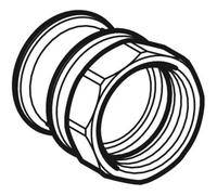 Geberit mapress ace.carbono - Union hembra diámetro 22mm 3/4'' galvanizado