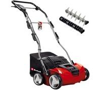 Einhell Expert GE-SA 11435 - Escarificadora eléctrica (1400 W, 230V, 3 niveles de profundidad, ancho de trabajo: 35 cm, capacidad de bolsa: 28L, con rodillo aireador) (ref. 3420561)