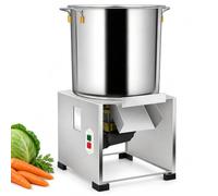 Geacdvre Picadora De Verduras Eléctrica, 3500 RPM, Procesador De Alimentos Comercial, 200 Kg/h, Puerto De Alimentación Grande para El Procesamiento De Alimento para Pollos Y Patos.(1500W)