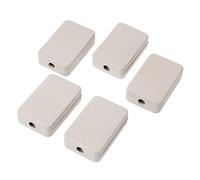 Geakv 5 Piezas 55x35x15mm Caja de Instrumentos de Bricolaje, Caja de Proyecto Electrónico, Plástico Blanco, No Resistente al Agua